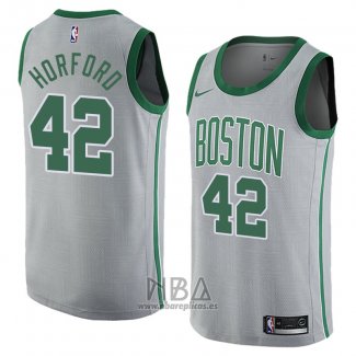 Camiseta Boston Celtics Al Horford NO 42 Ciudad 2018 Gris