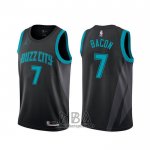 Camiseta Charlotte Hornets Dwayne Bacon NO 7 Ciudad Negro