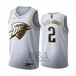 Camiseta Golden Edition Oklahoma City Thunder Shai Gilgeous-Alexander NO 2 2019-20 Blanco