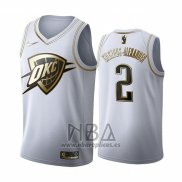 Camiseta Golden Edition Oklahoma City Thunder Shai Gilgeous-Alexander NO 2 2019-20 Blanco