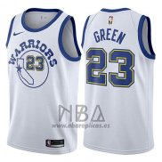 Camiseta Golden State Warriors Draymond Green NO 23 Hardwood 2017-18 Blanco