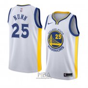 Camiseta Golden State Warriors Kendrick Nunn NO 25 Association 2018 Blanco