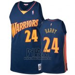 Camiseta Golden State Warriors Rick Barry NO 24 2009-10 Hardwood Classics Azul