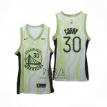 Camiseta Golden State Warriors Stephen Curry NO 30 Fashion Royalty Verde