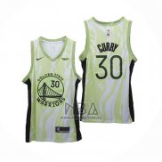 Camiseta Golden State Warriors Stephen Curry NO 30 Fashion Royalty Verde