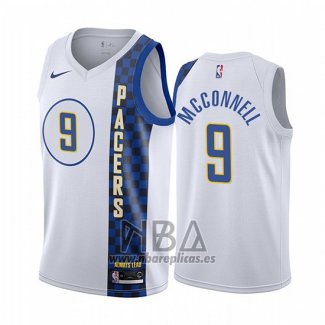 Camiseta Indiana Pacers T.j. Mcconnell NO 12 Association Blanco