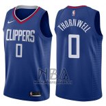 Camiseta Los Angeles Clippers Sindarius Thornwell NO 0 Icon 2017-18 Azul