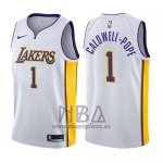 Camiseta Los Angeles Lakers Kentavious Caldwell-Pope NO 1 Association 2017-18 Blanco
