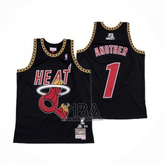 Camiseta Miami Heat x DJ Khaled x Mitchell & Ness Negro