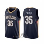 Camiseta New Orleans Pelicans Christian Wood NO 35 Icon Azul