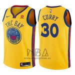 Camiseta Nino Golden State Warriors Stephen Curry NO 30 Ciudad Amarillo