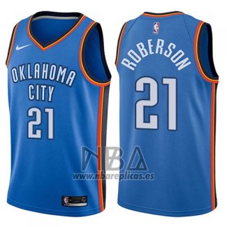 Camiseta Oklahoma City Thunder Andre Roberson NO 21 Swingman Icon 2017-18 Azul