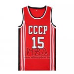Camiseta Pelicula Cccp Sabonis NO 15 Rojo