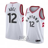 Camiseta Toronto Raptors Deng Adel NO 12 Association 2018 Blanco