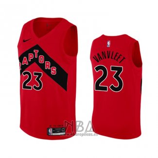 Camiseta Toronto Raptors Fred Vanvleet NO 23 Icon 2020-21 Rojo