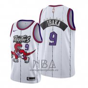 Camiseta Toronto Raptors Serge Ibaka NO 9 Classic Edition 2019-20 Blanco
