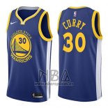 Nike Camiseta Golden State Warriors Stephen Curry NO 30 2017-18 Azul